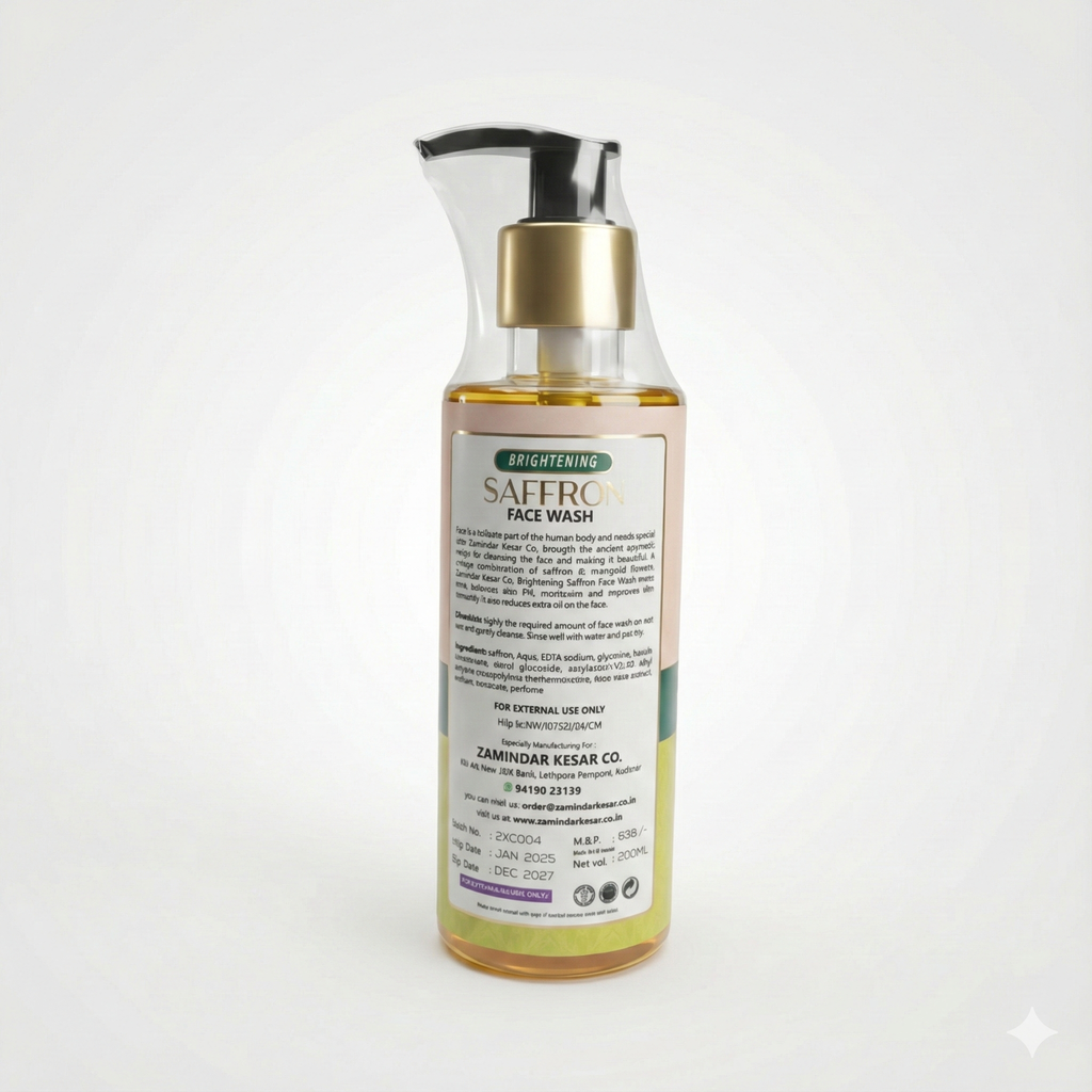 Brightening Saffron Facewash 200ml