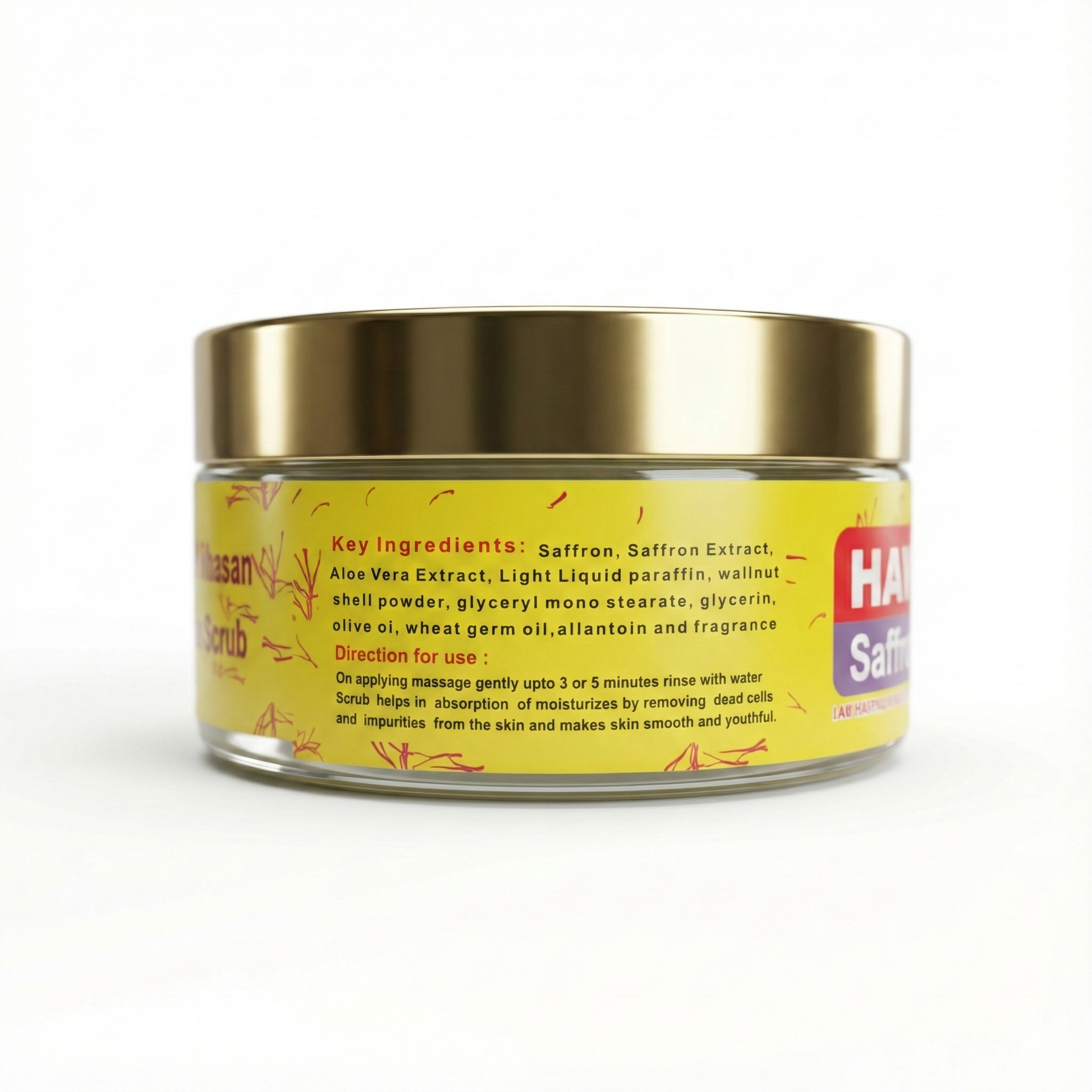 Walnut & Saffron Face Scrub (Organic)