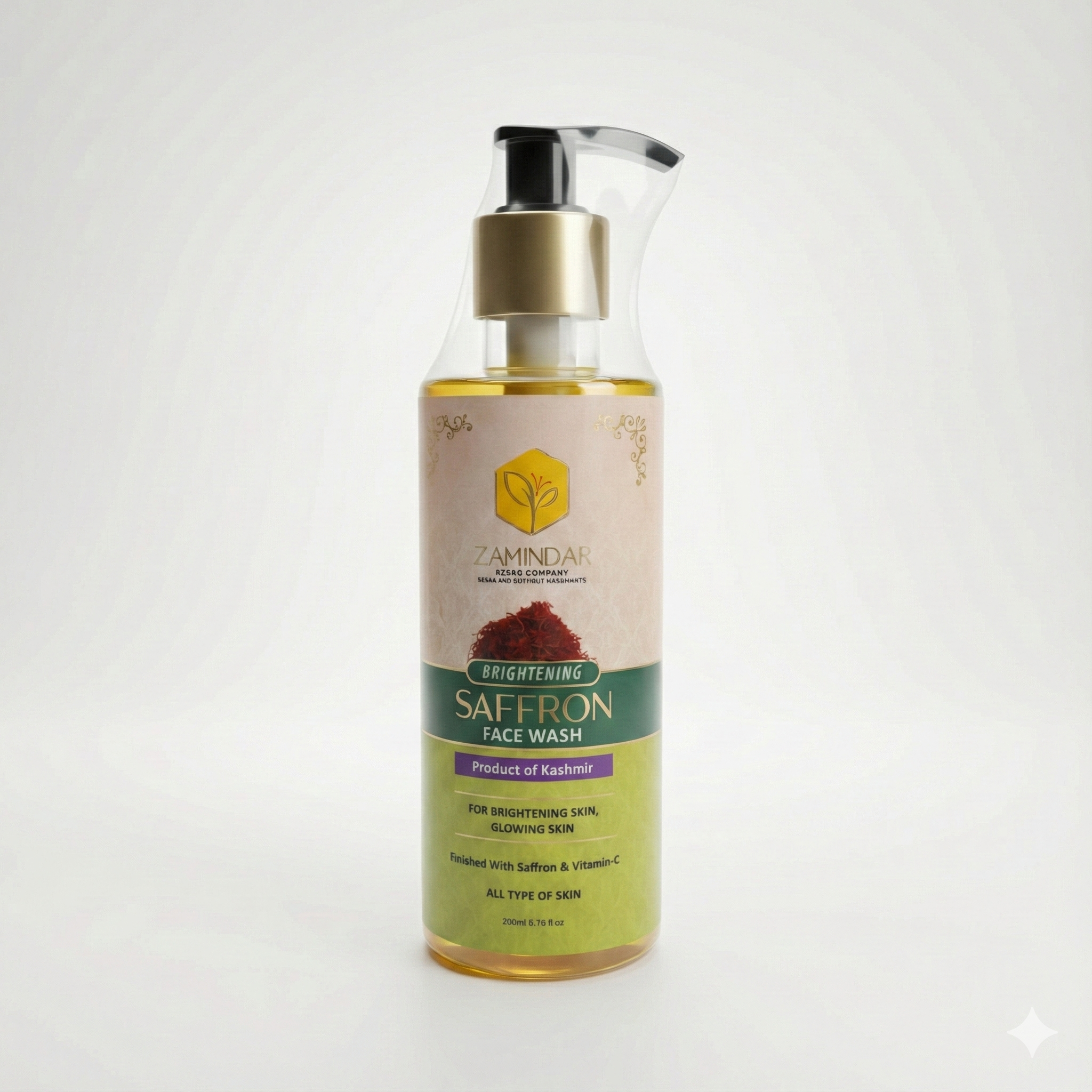 Brightening Saffron Facewash 200ml